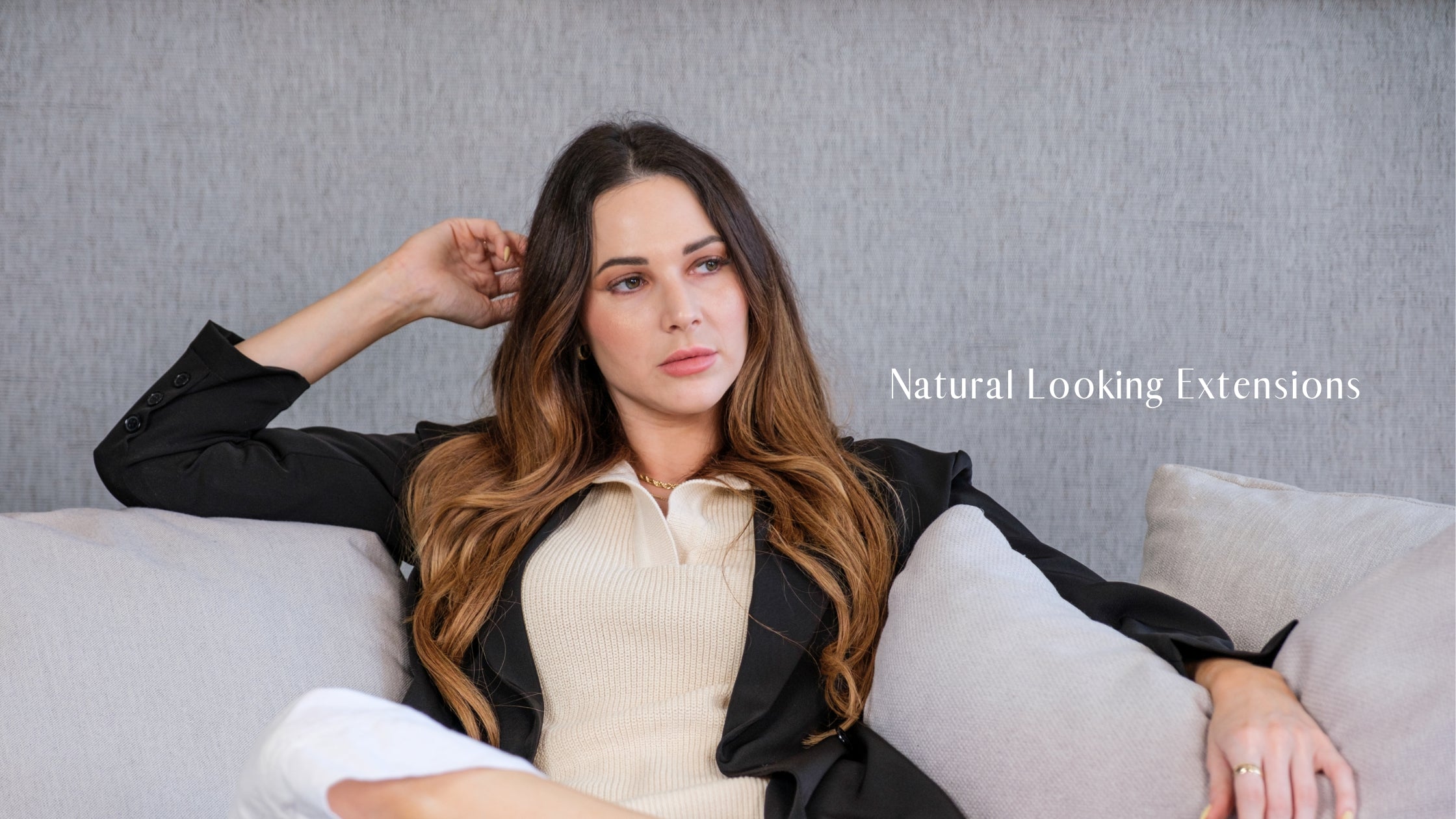 Blog banner for Frontrow hair topic: how to get the most natural looking hair extensions