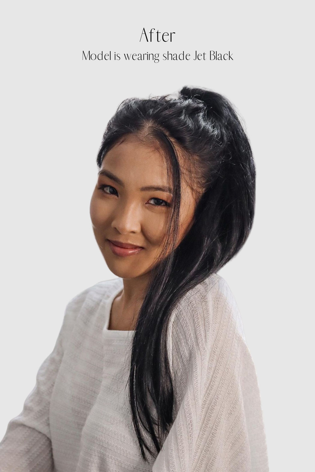 Jet Black 20inch Clip in Ponytail