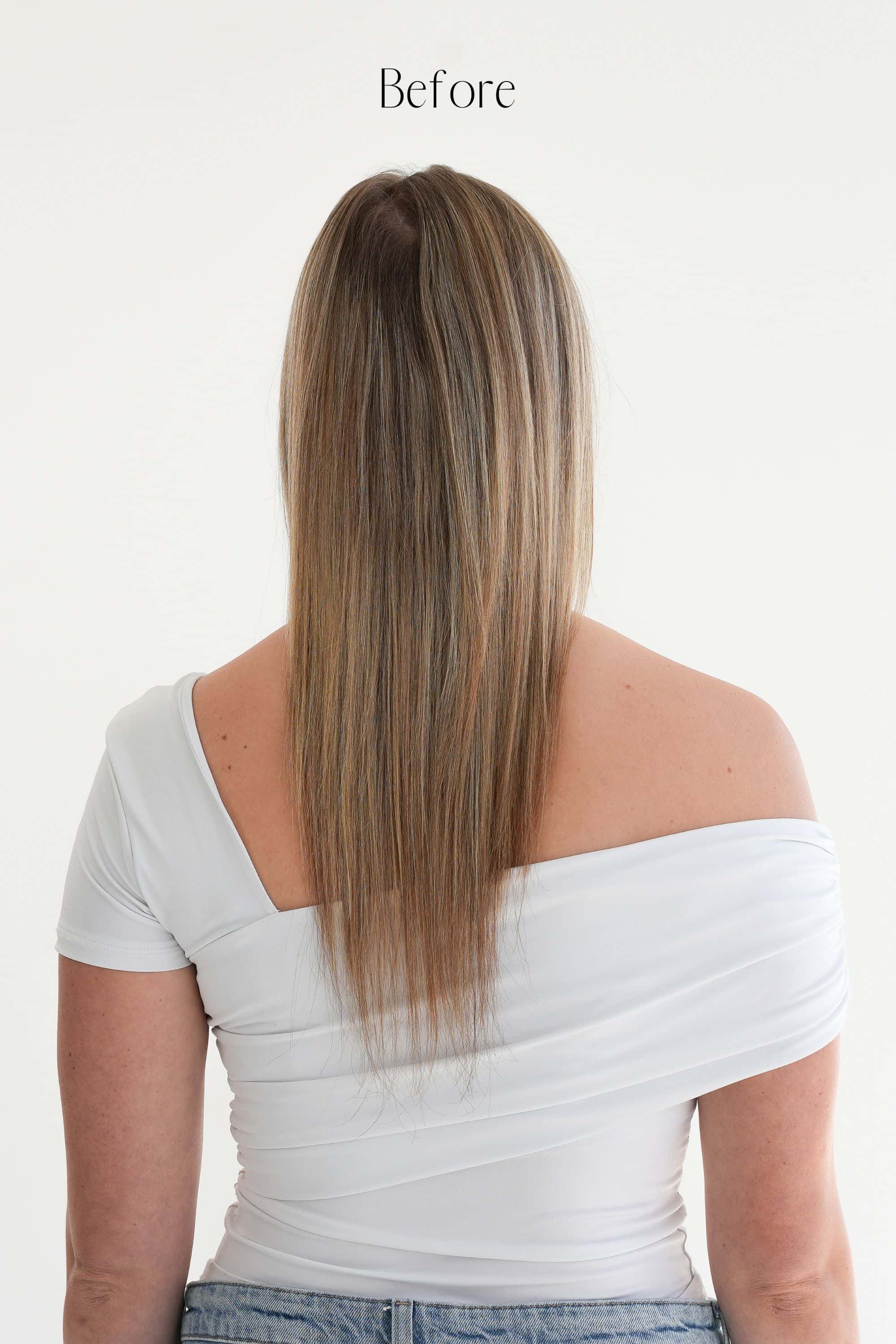 Ash Blonde Halo Hair Extensions