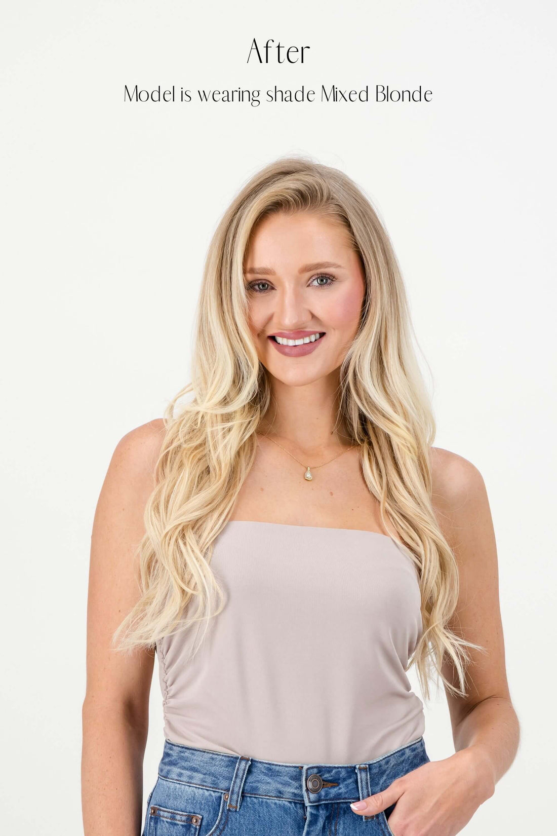 Mixed Blonde Clip-in Hair Extensions
