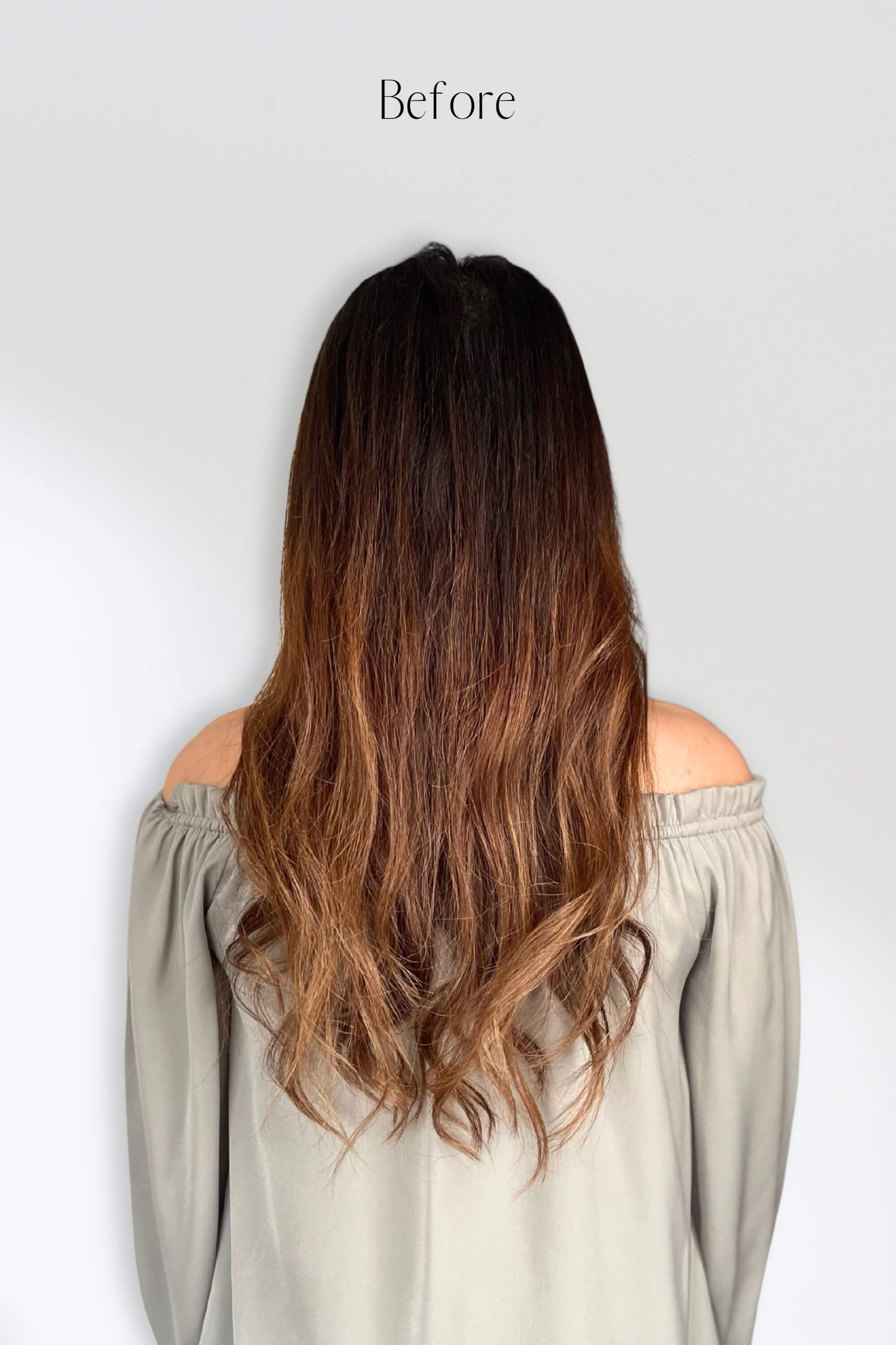 Chocolate Brown Halo Hair Extensions