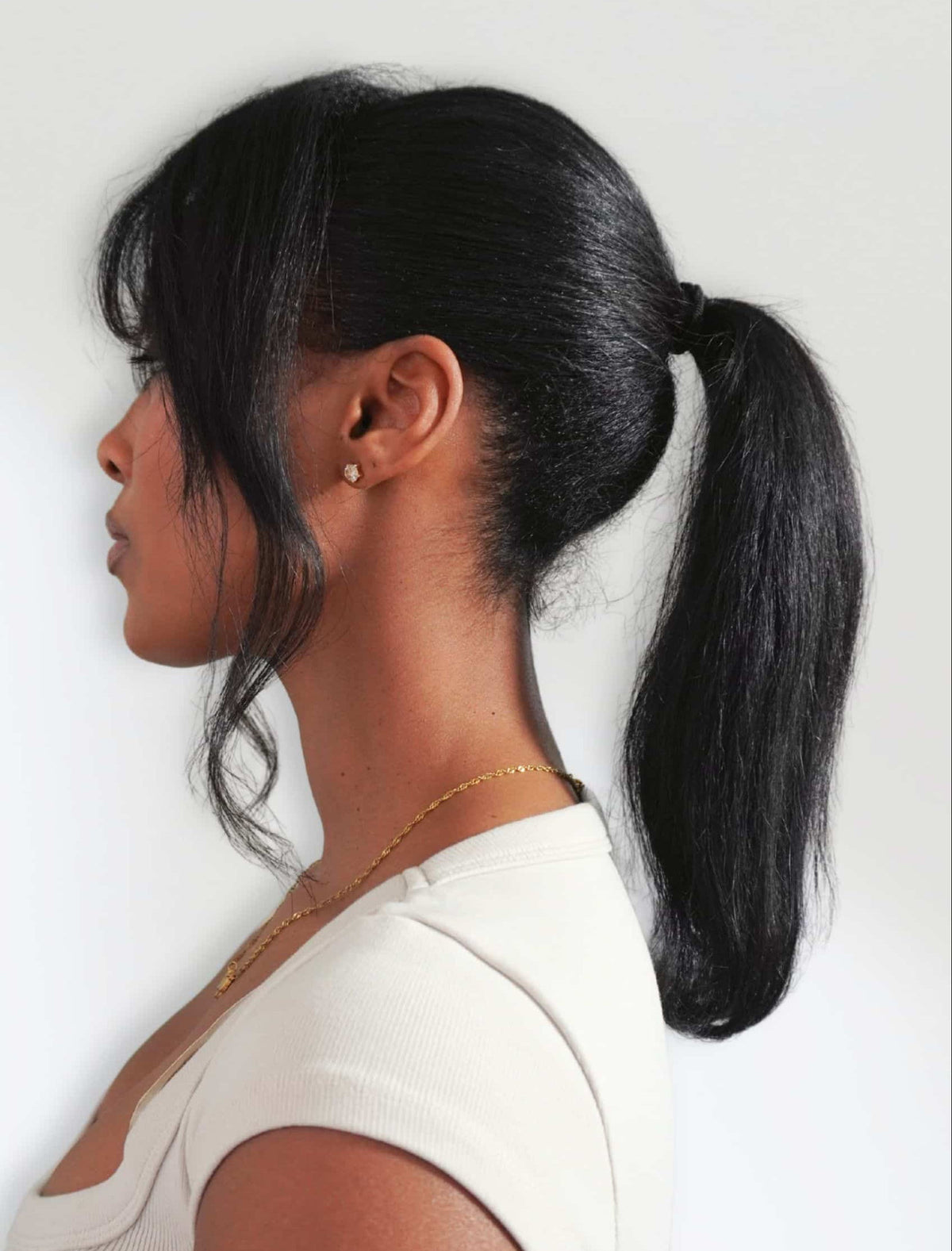 Jet Black 20inch Clip in Ponytail