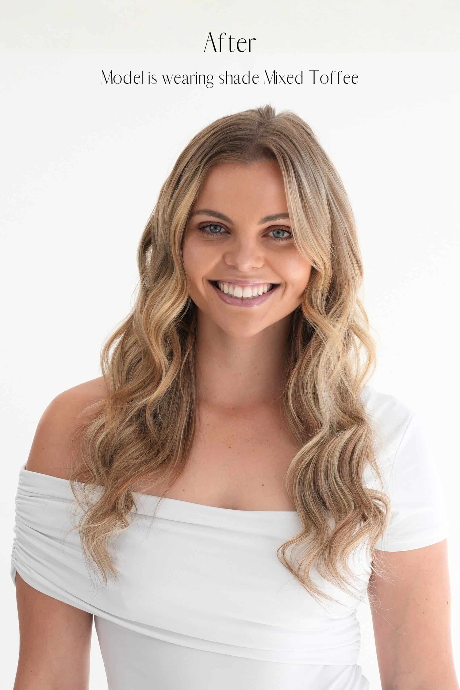 Ash Blonde Halo Hair Extensions