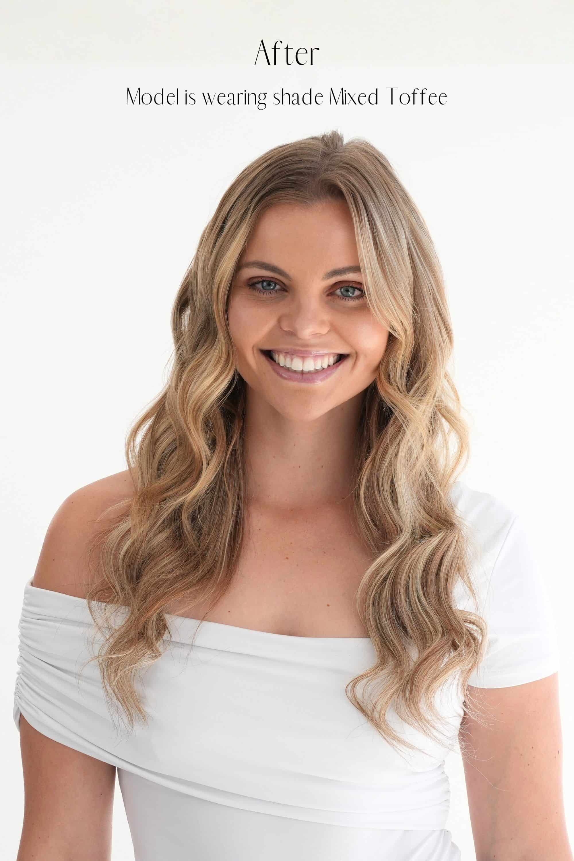 Ash Blonde Halo Hair Extensions