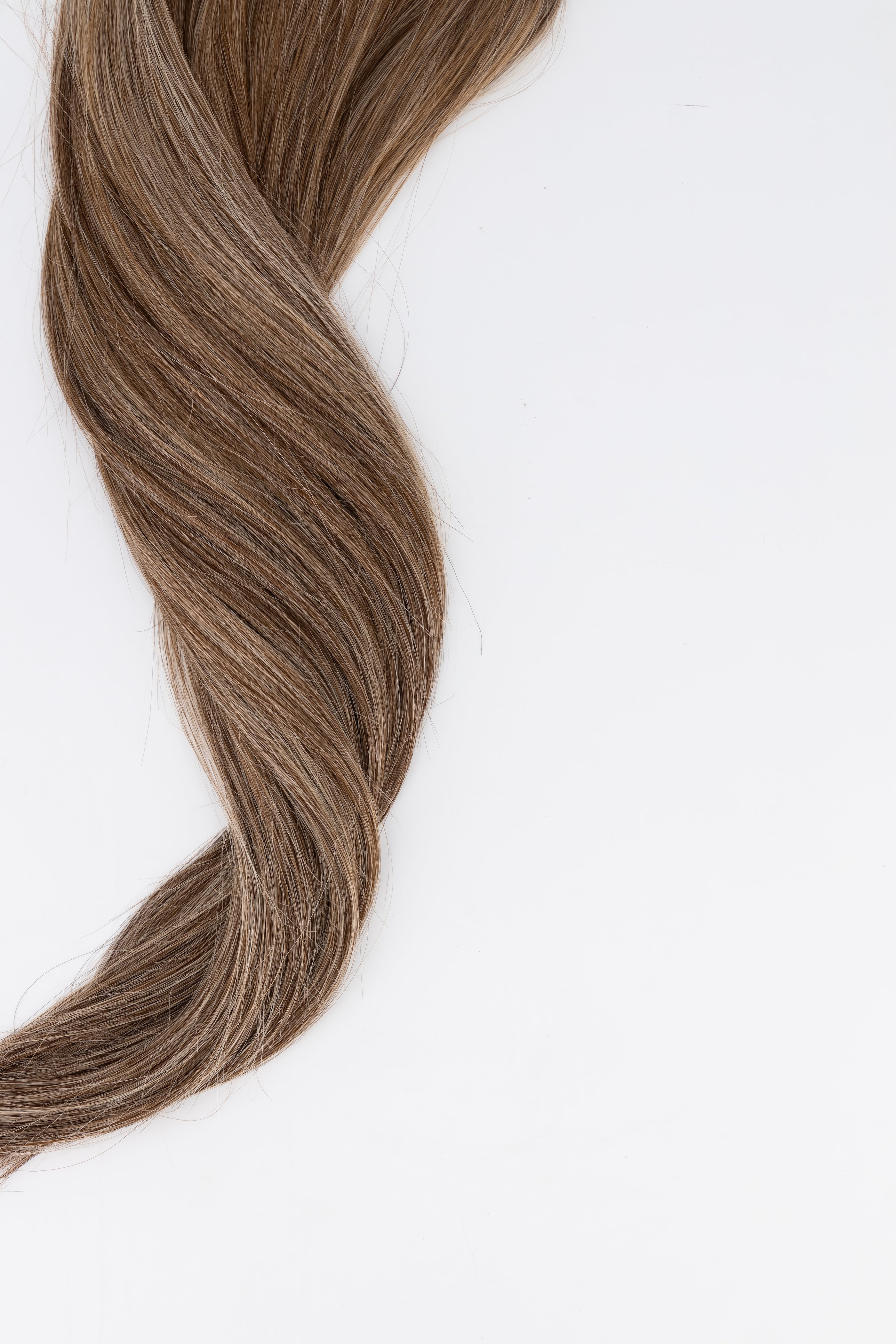 Mixed Ash Brown Clip-in Hair Extensions