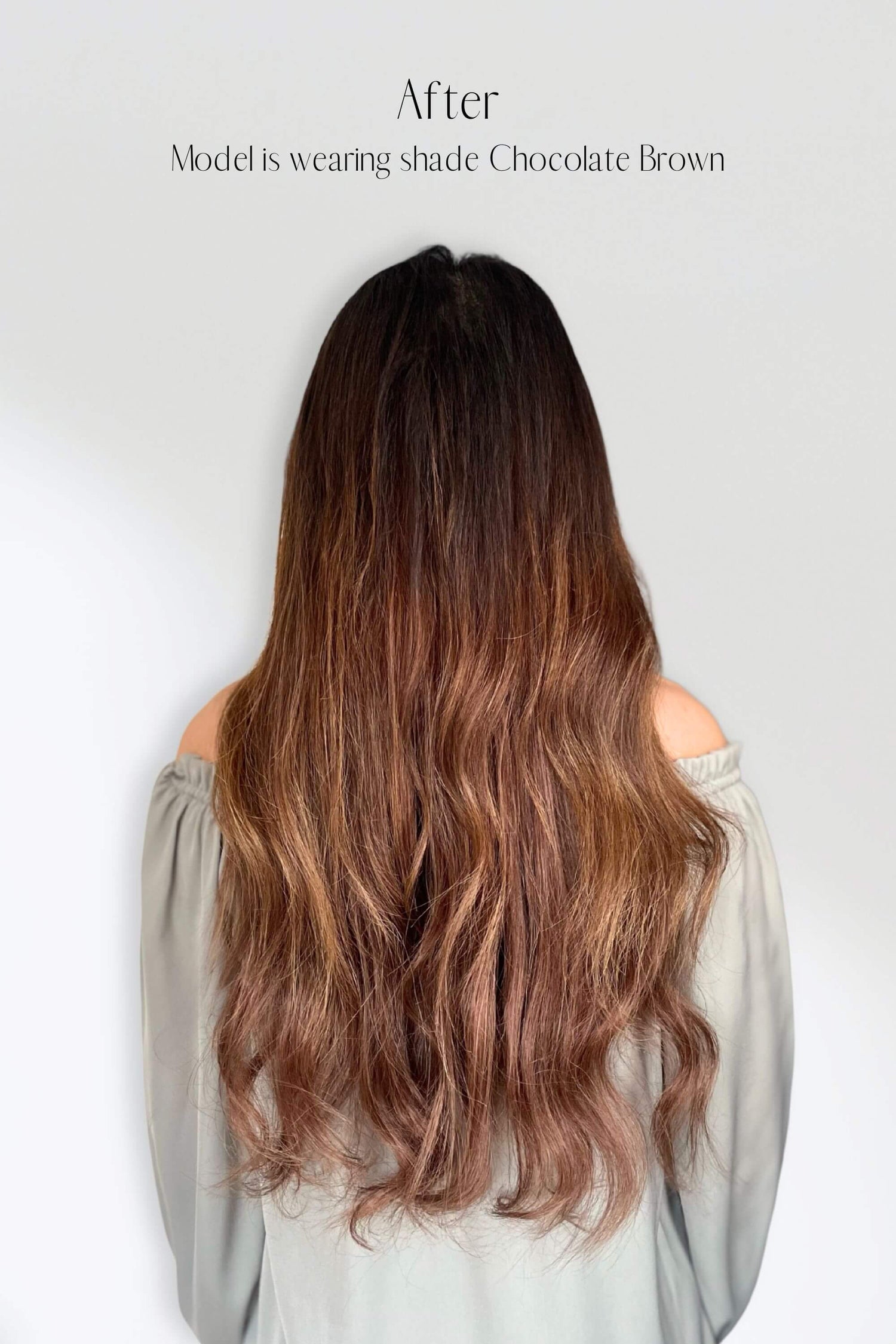 Chocolate Brown Halo Hair Extensions