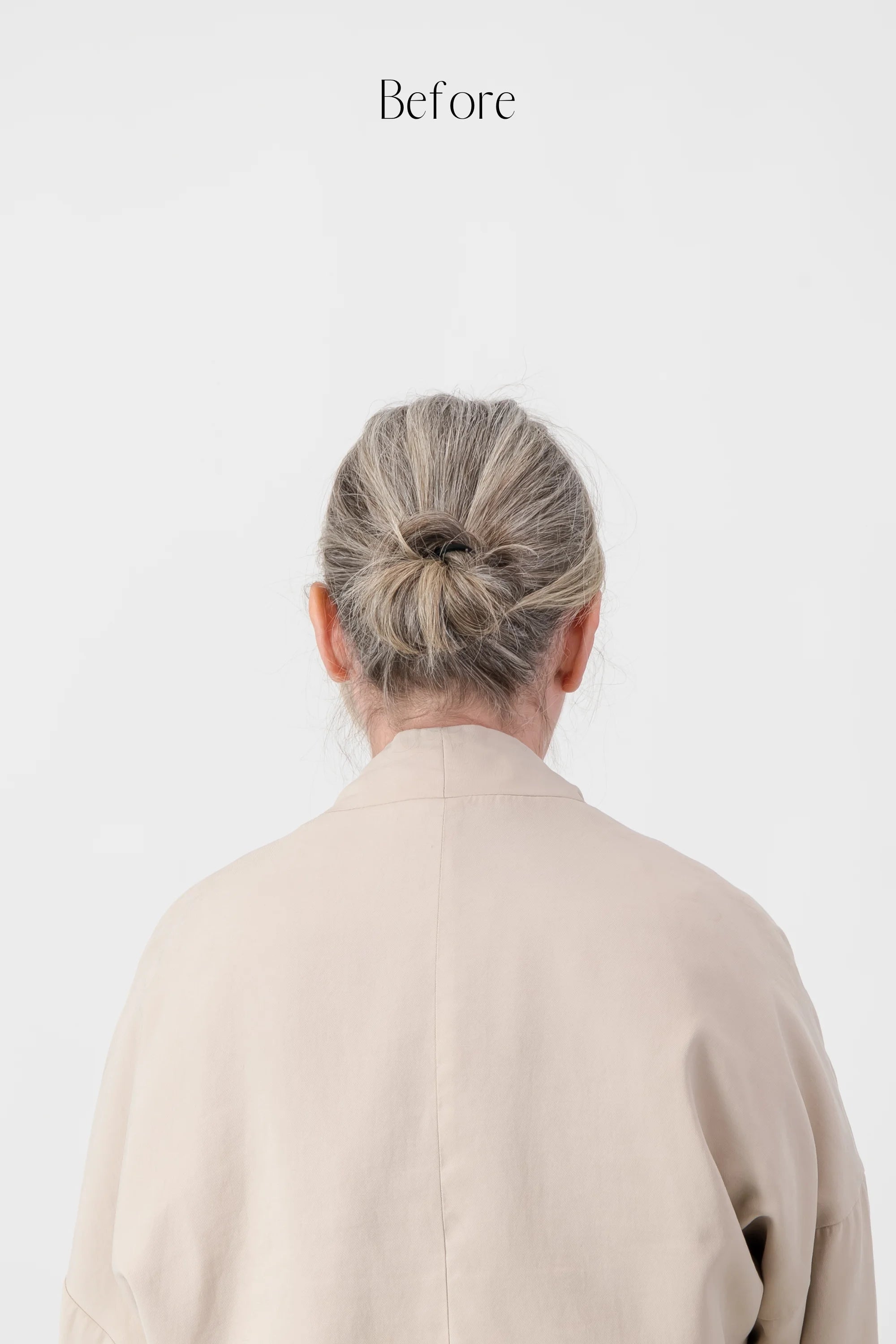 Light Grey Hair Scrunchie