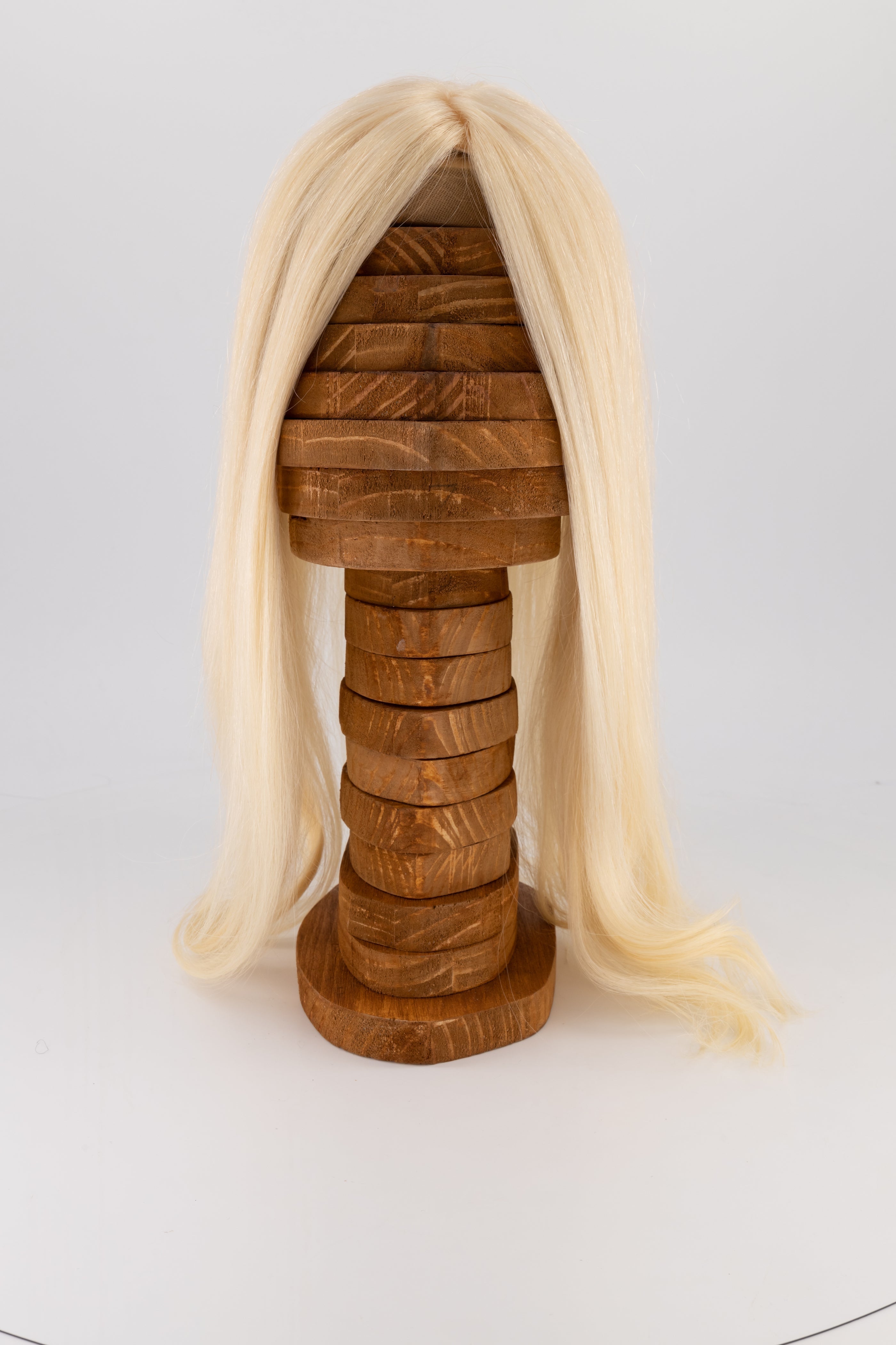 Frontrow crown topper hair extensions in light blonde