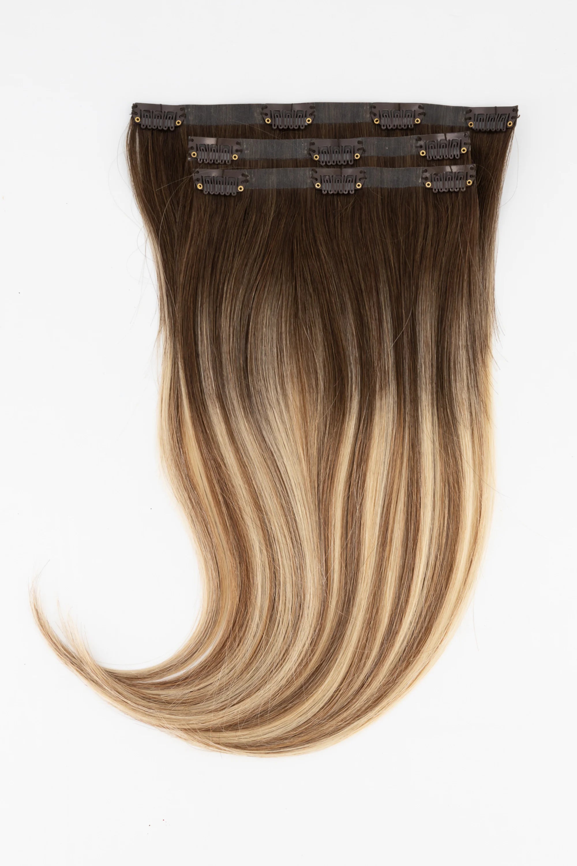 Mixed Toffee Balayage Volumizing Clip-in Hair Set 60g Set / 14ββ in length