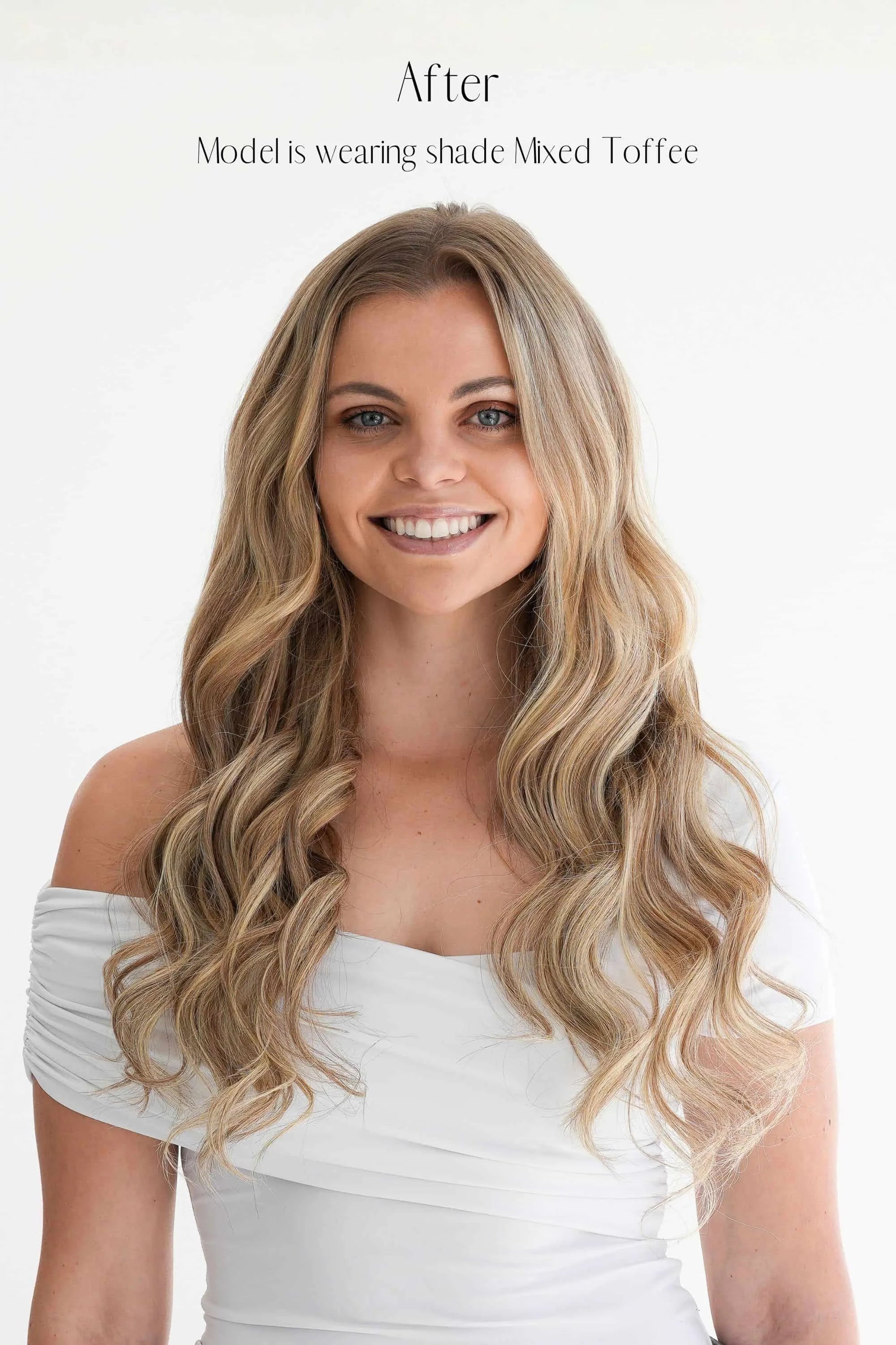 Highlighted Cool Blonde Clip-in Hair Extensions