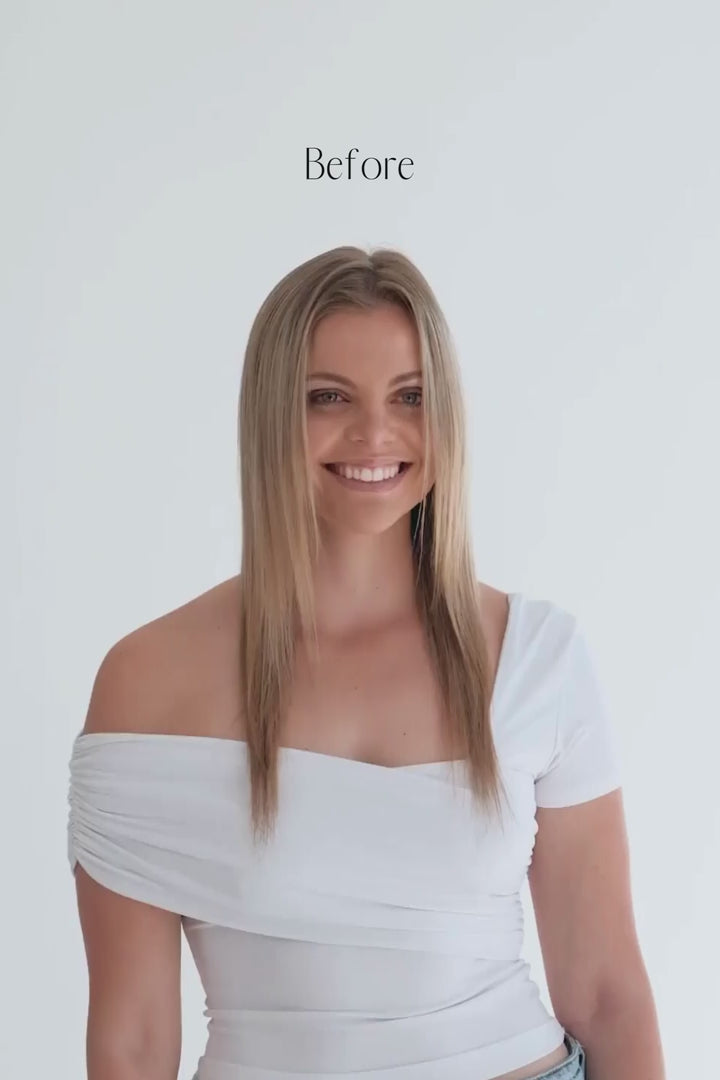 Ash Blonde Halo Hair Extensions