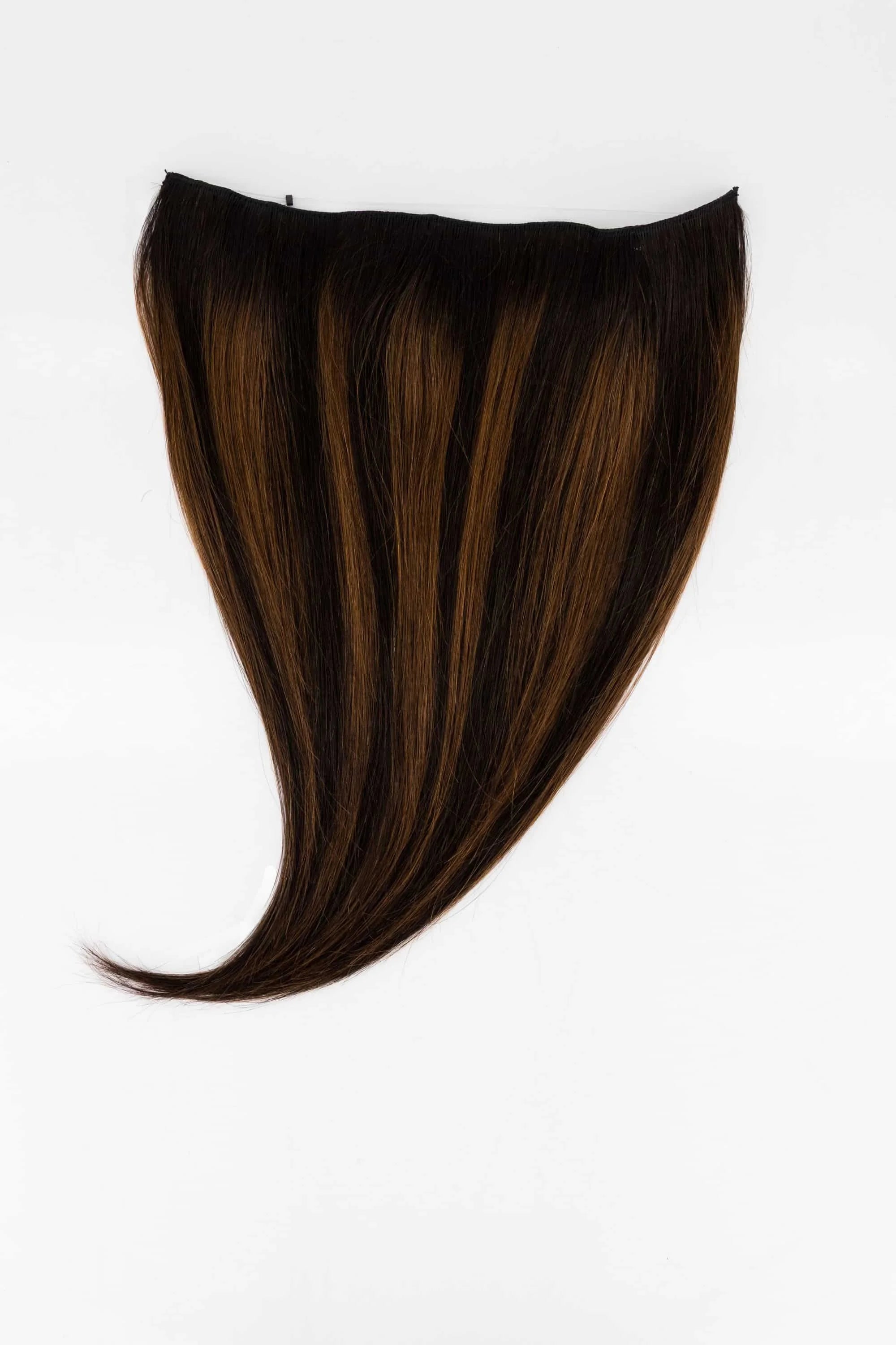 Rooted Mixed Chocolate Volumizing Halo Hair Extensions