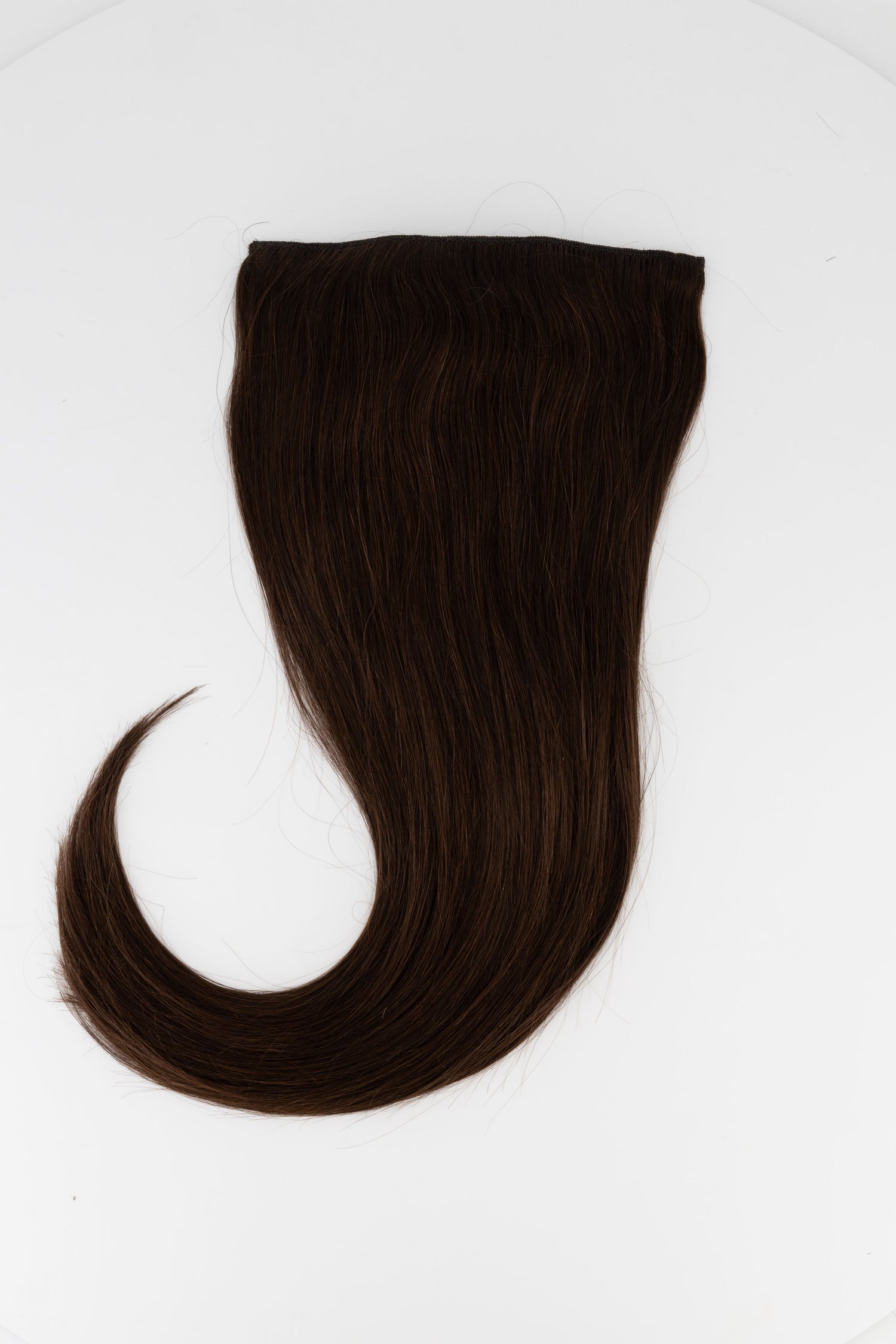 Frontrow clip-in hair extensions in dark brown