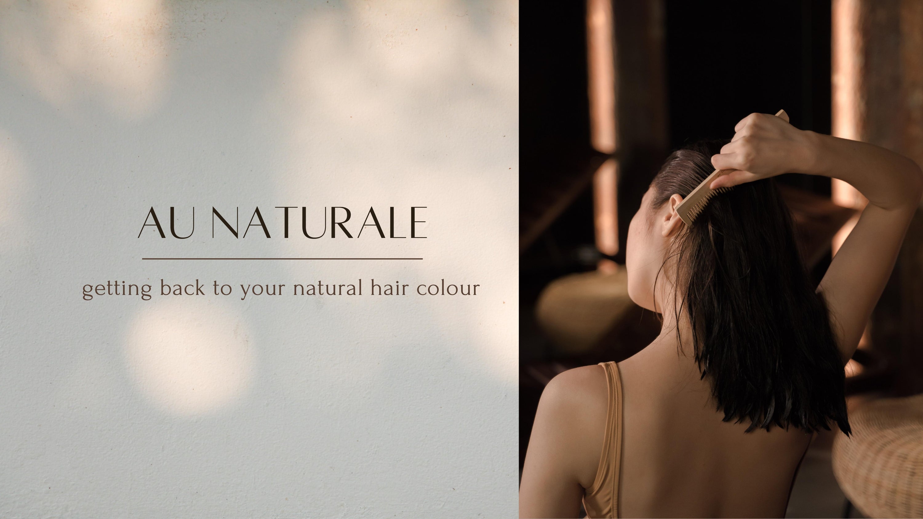 Frontrow blog banner that reads Au Naturale: getting back to your natural hair colour