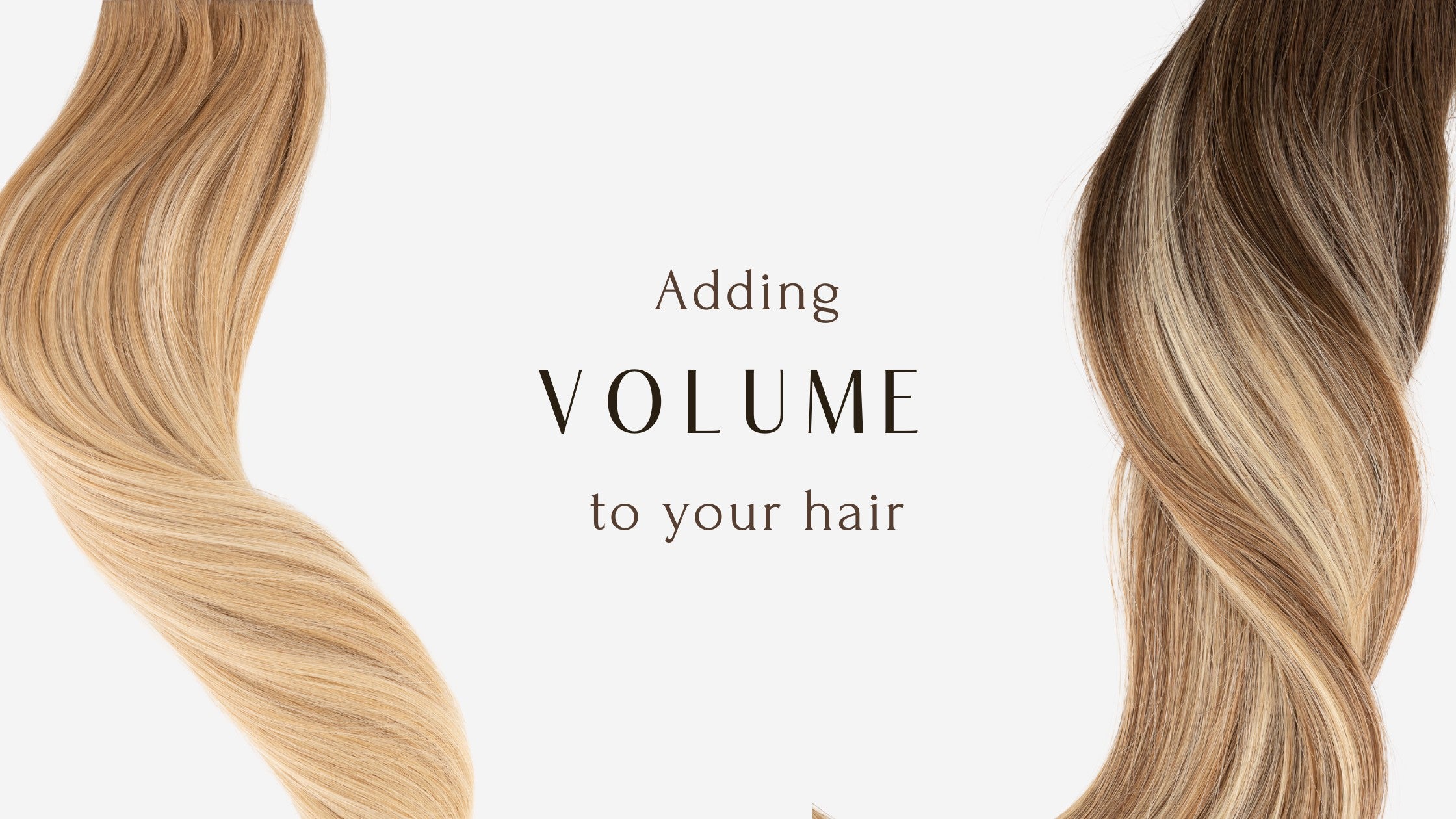 Blog banner for Frontrow hair blog that reads 'adding volume to your hair'