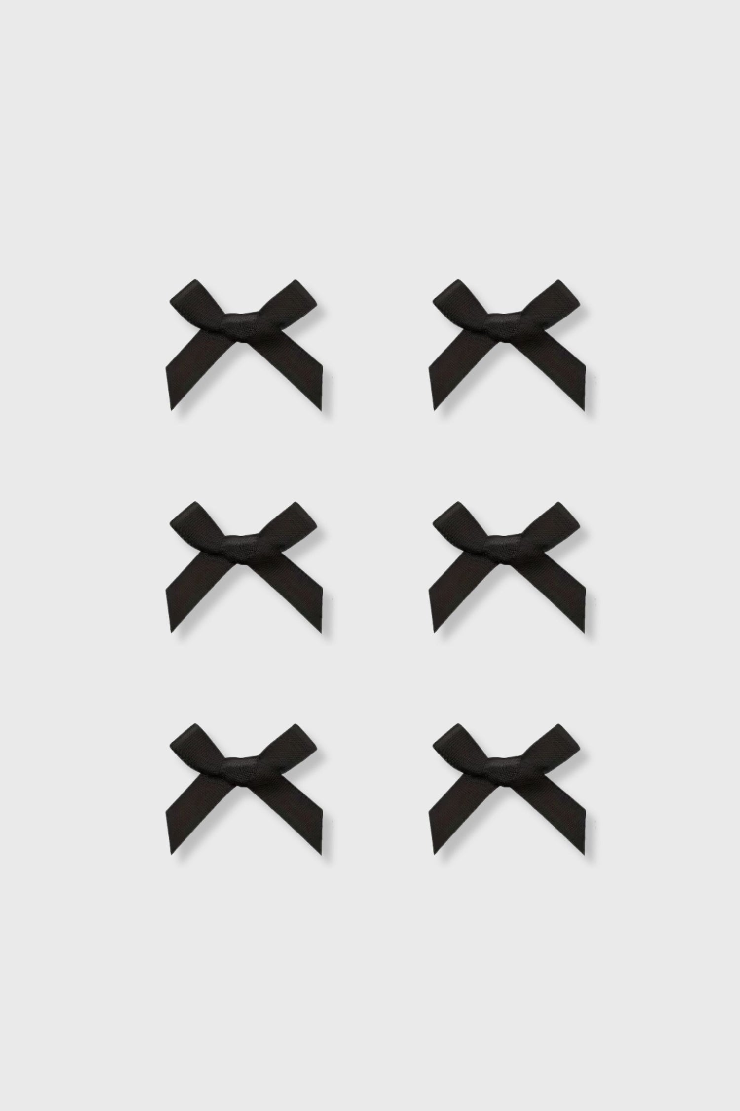 Mini Clip-in Bows - Black