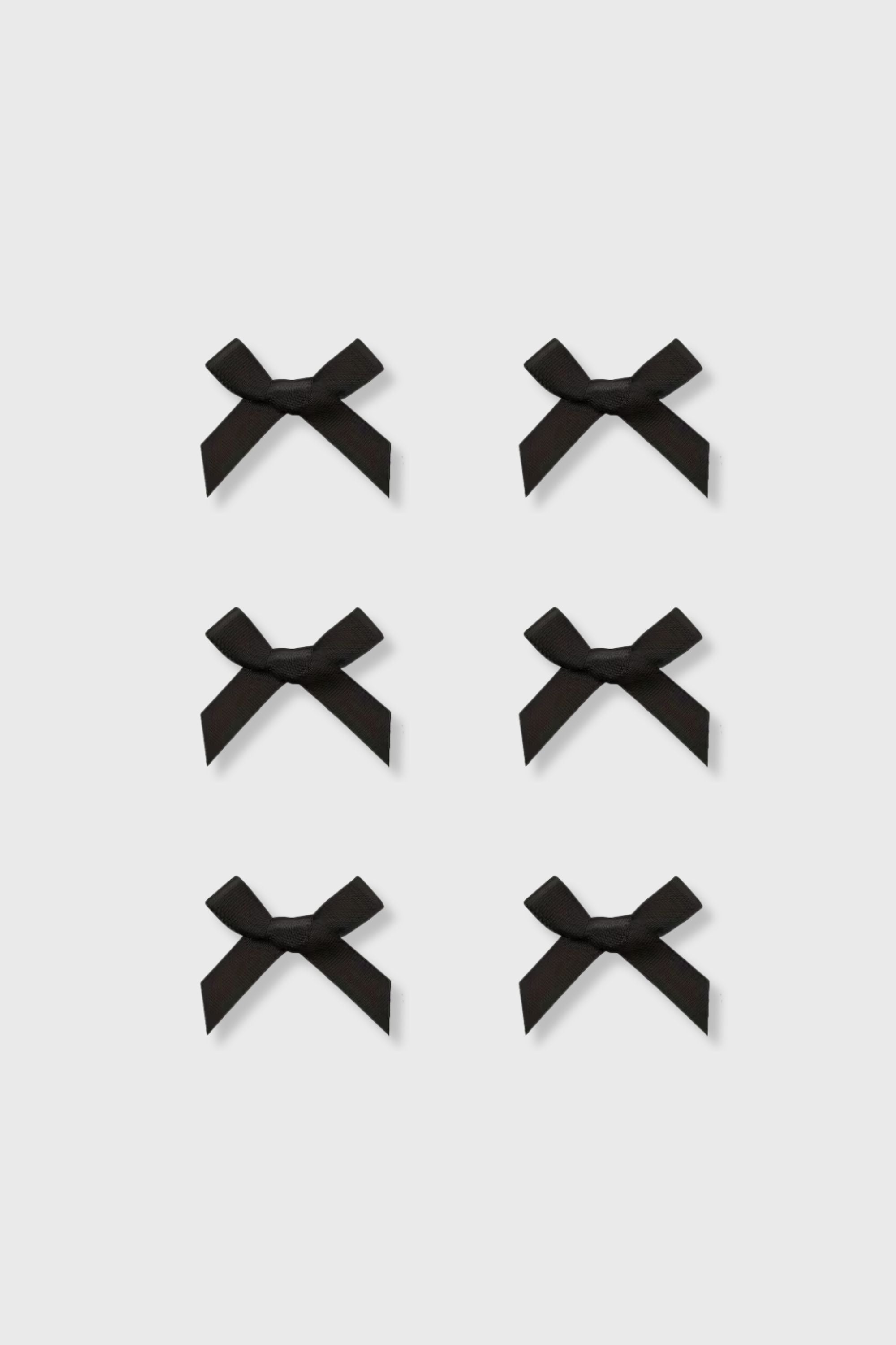 Mini Clip-in Bows - Black