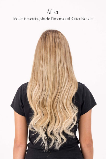 Dimensional Butter Blonde Clip-In Hair Extensions