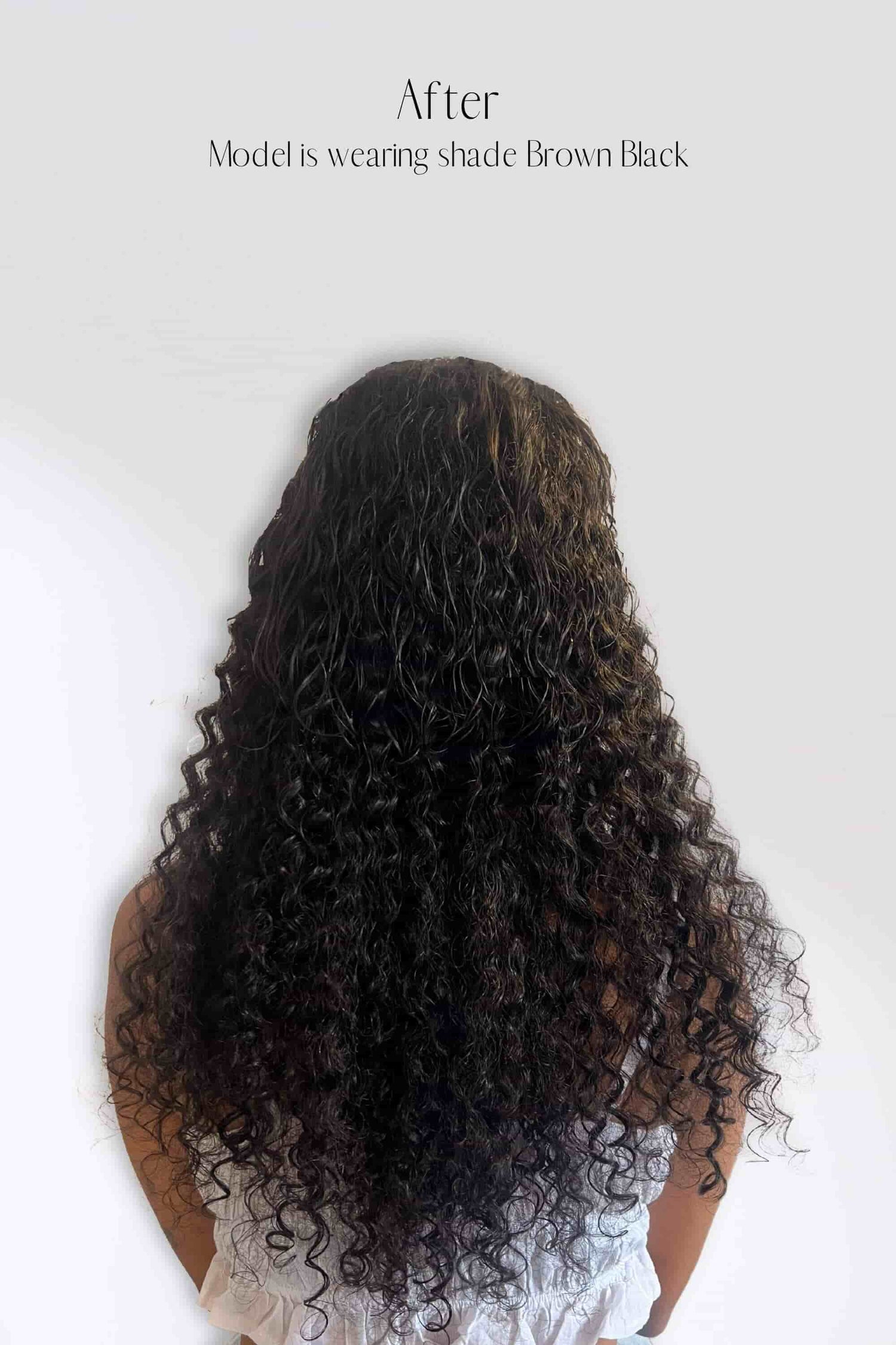 Brown Black Curly Clip-in Extensions