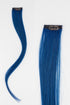 Frontrow human hair clip-in colour strips in blue