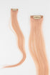 Frontrow human hair clip-in colour strips in pastel pink