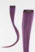 Frontrow human hair clip-in colour strips in purple