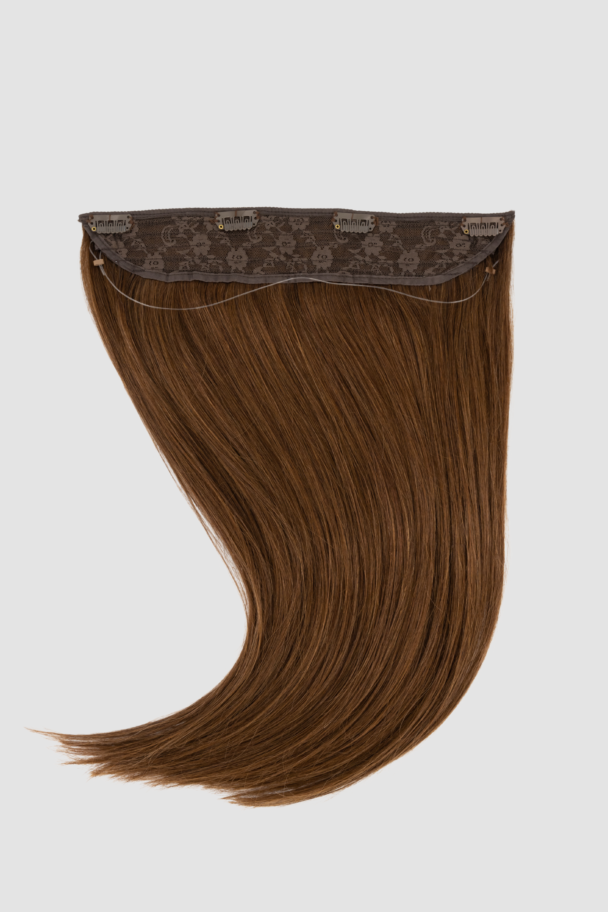 Chocolate Brown Halo Hair Extensions