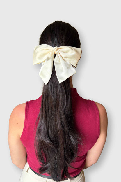 Clip-in Bow - Cream
