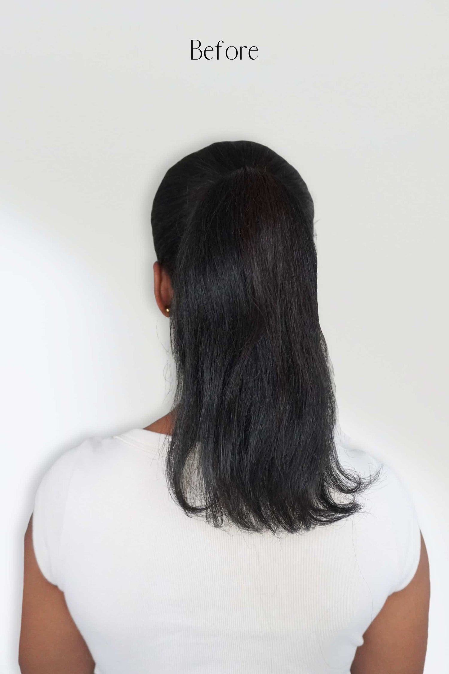 Jet Black 20inch Clip in Ponytail