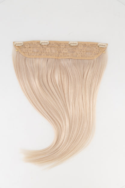 Frontrow halo hair extensions in ash blonde