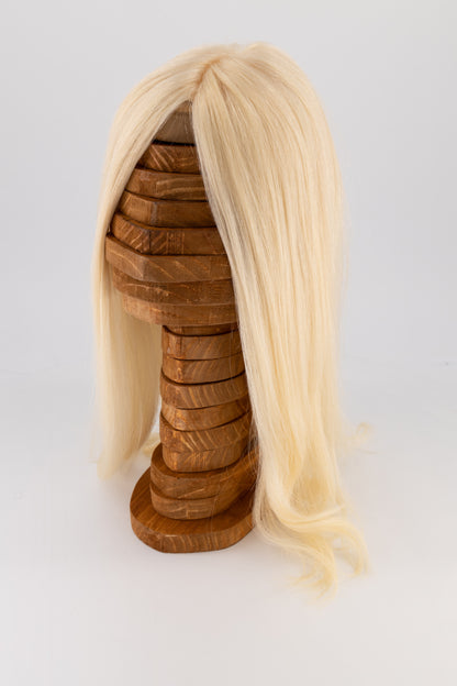 Frontrow crown topper hair extensions in light blonde