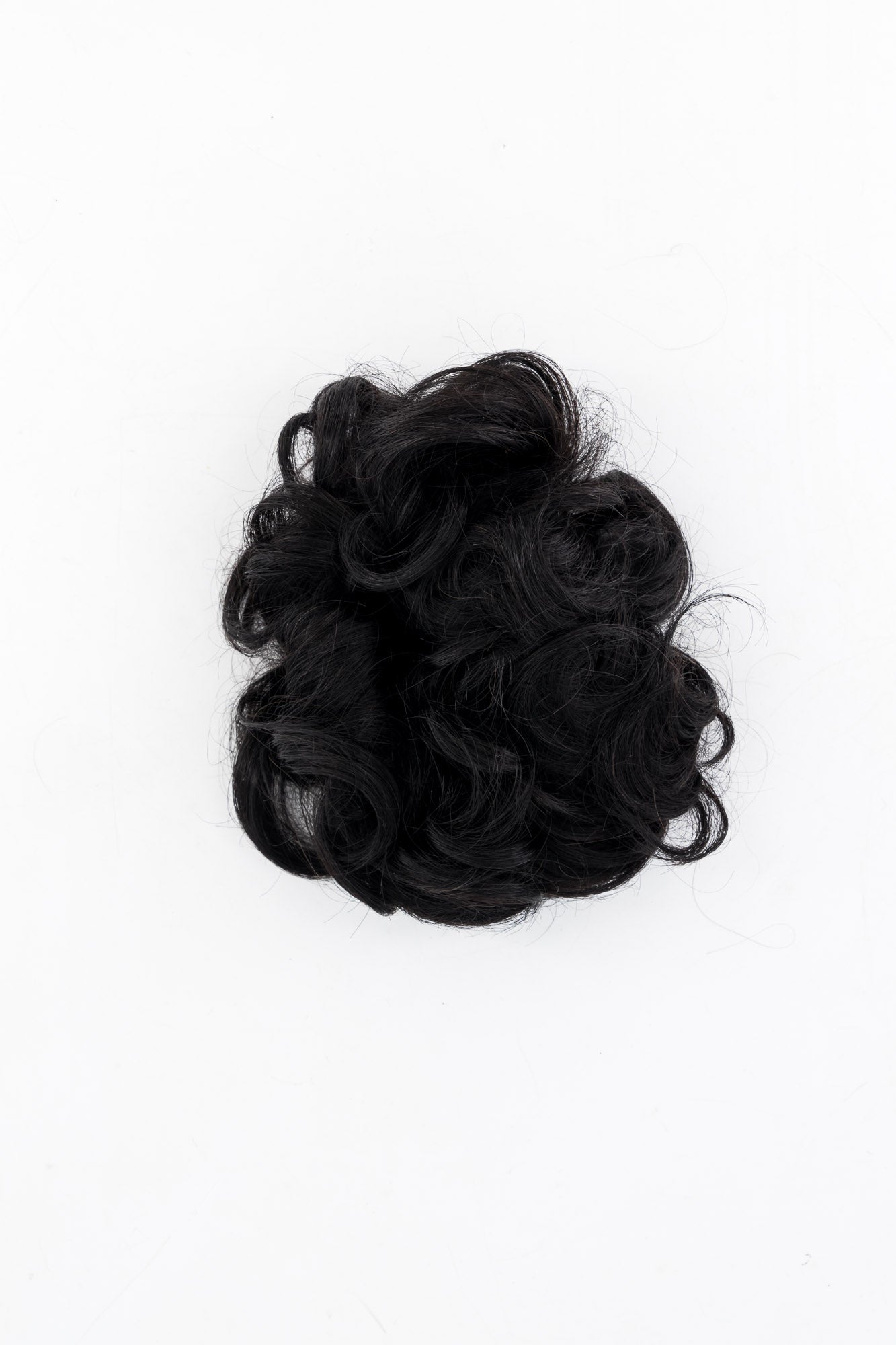 Jet Black Hair Scrunchie