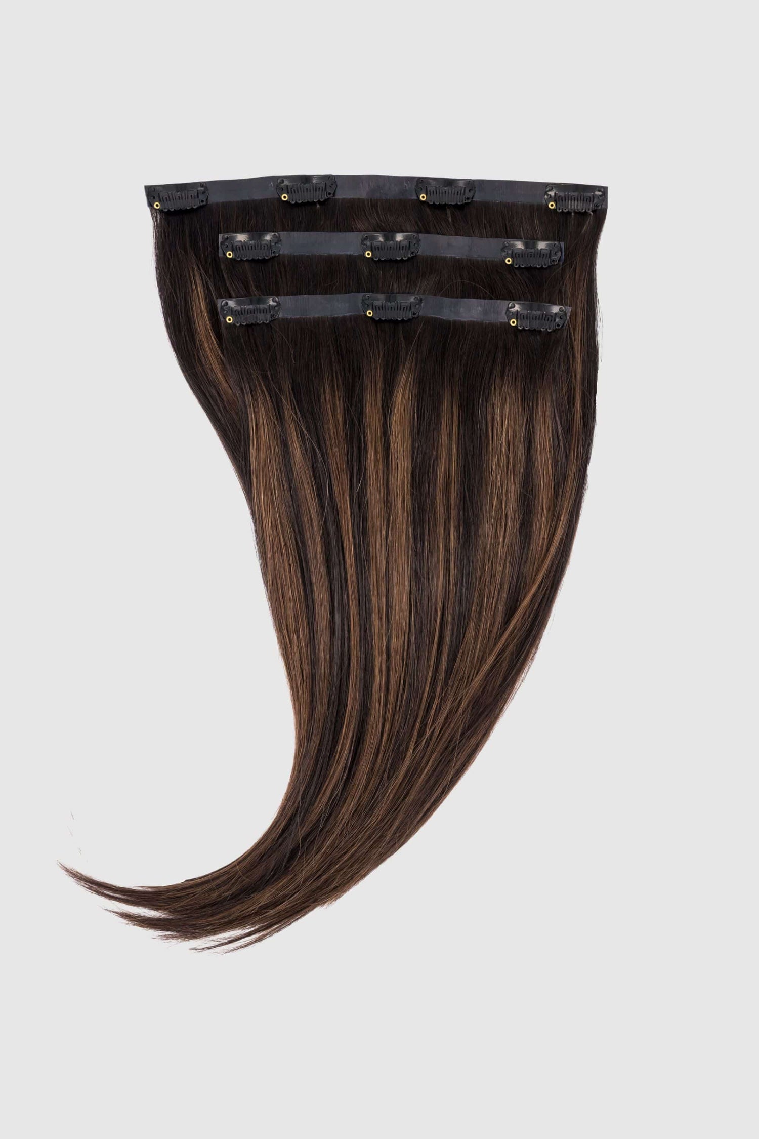 Rooted Mixed Chocolate Volumizing Clip-in Hair Set