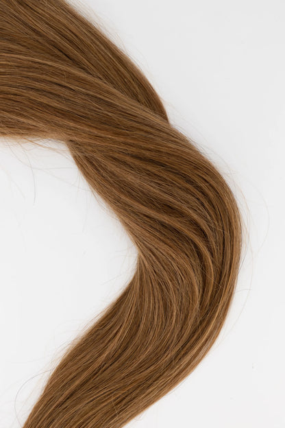 Frontrow clip-in ponytail extensions in chestnut brown