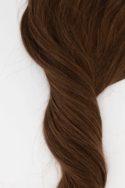 Frontrow halo hair extensions in chocolate brown