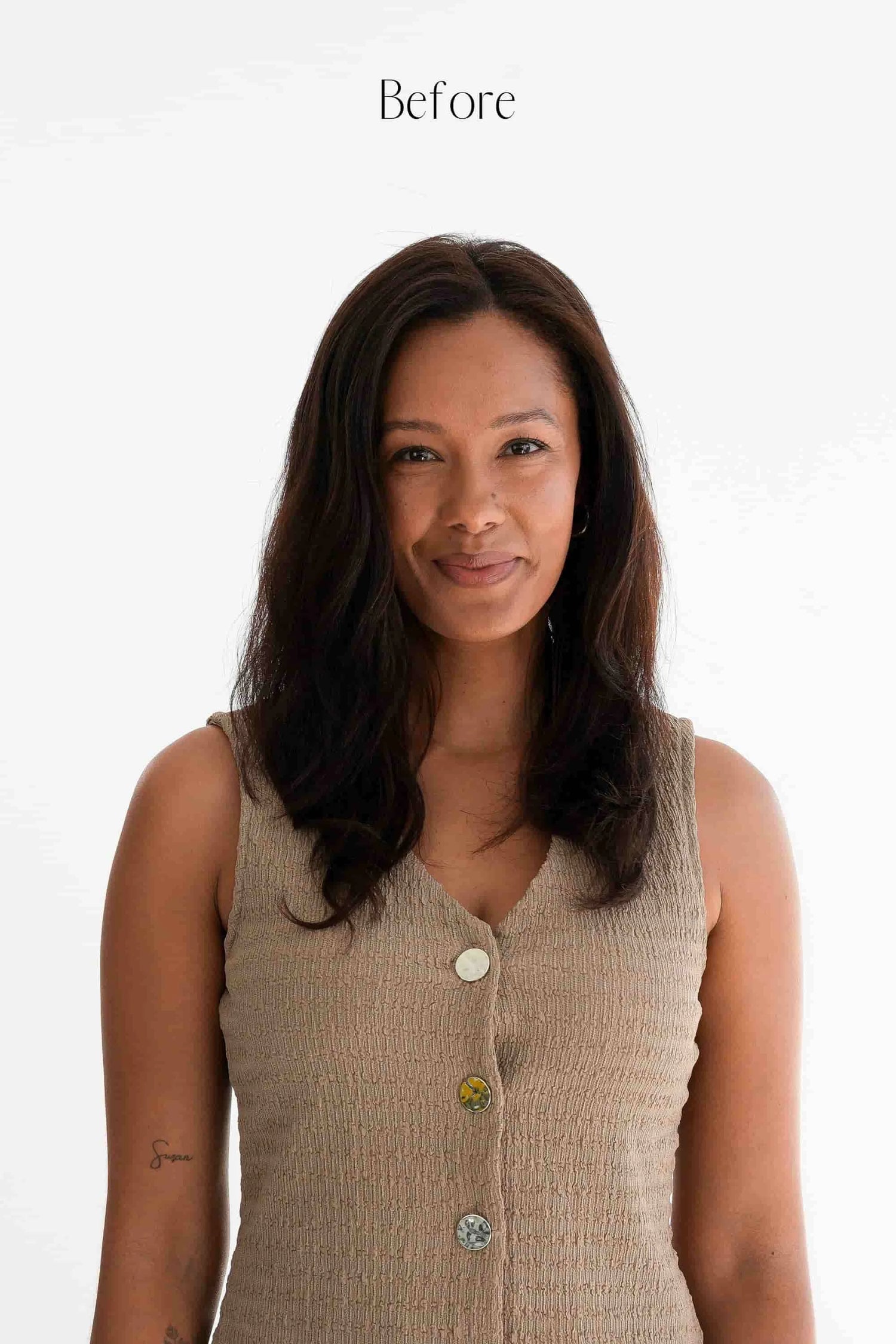 Frontrow-clipins-dark-brown-before