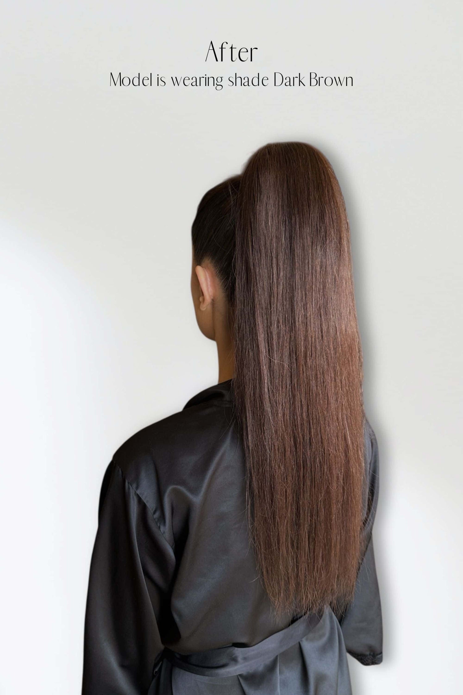 Dark Brown 20inch Clip in Ponytail
