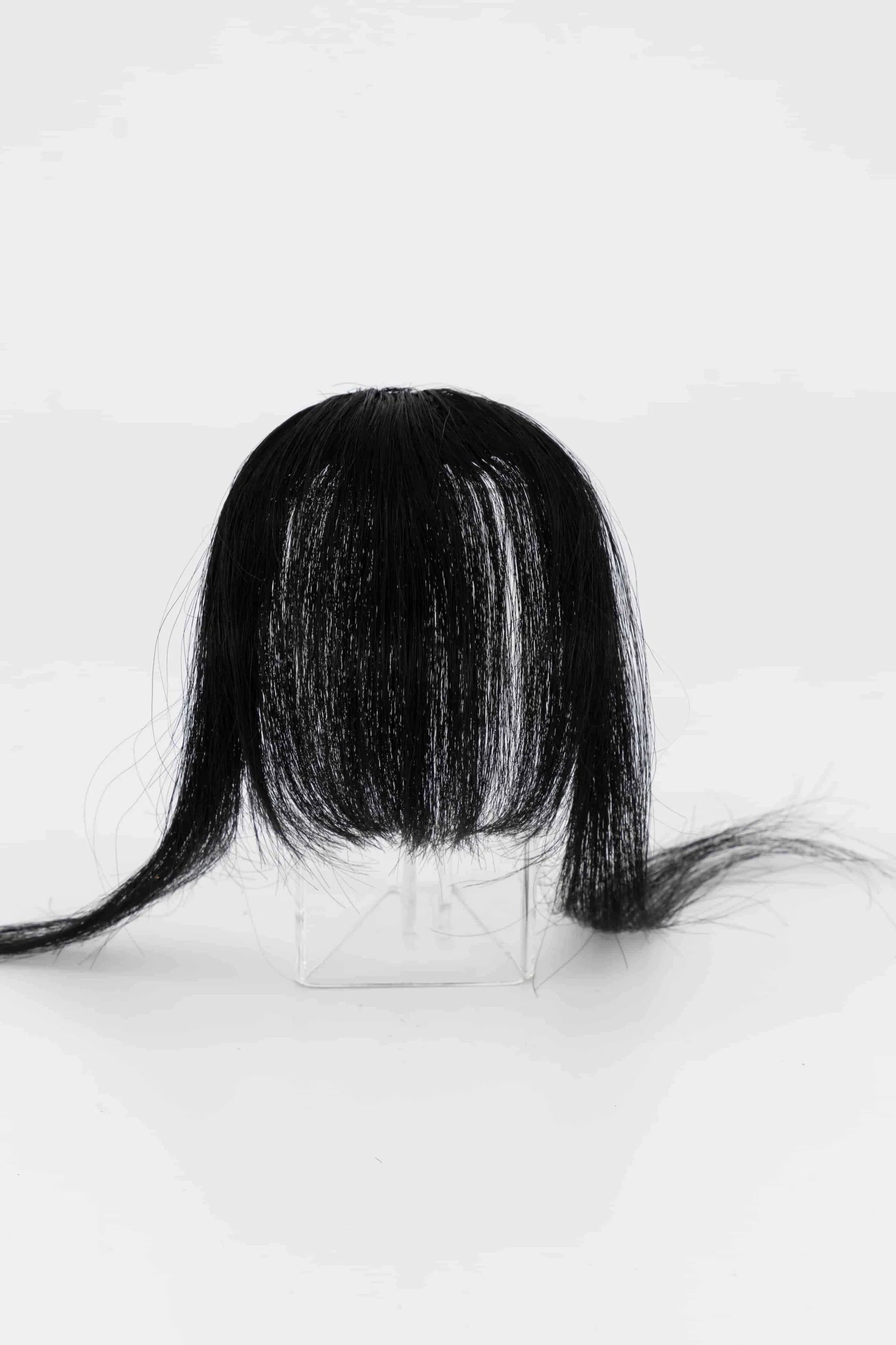 Jet Black Clip-in Bangs Bang