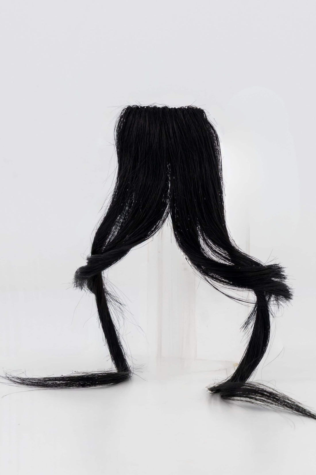 Jet Black Clip-in Curtain Bangs