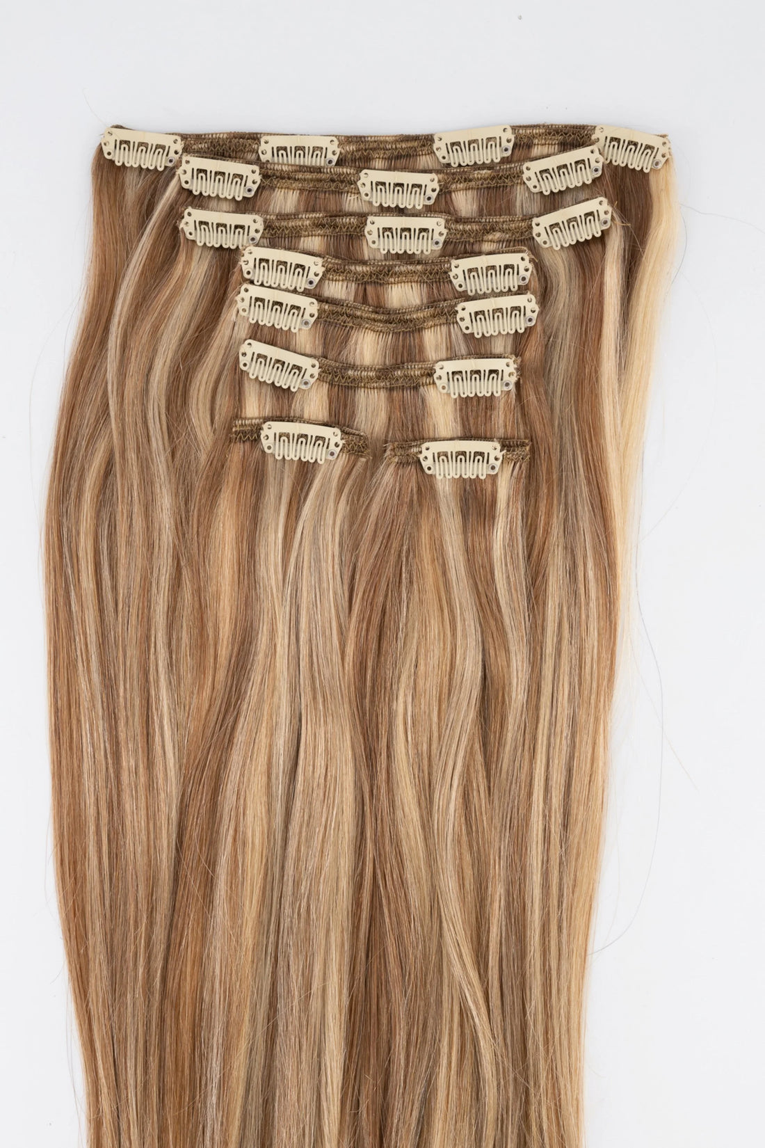 Mixed Toffee Clip-In Hair Extensions Double-drawn Clip-in extensions