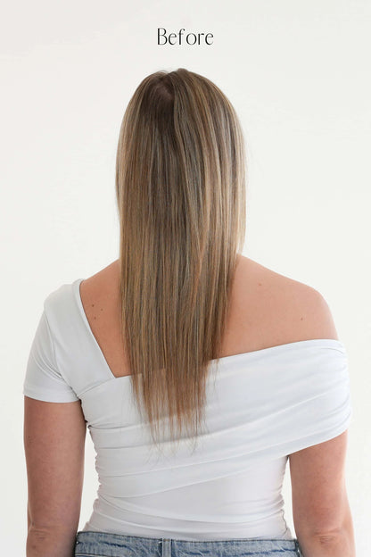 Highlighted Cool Blonde Clip-in Hair Extensions