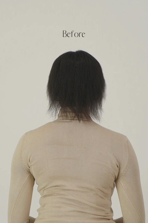 Brown Black Kinky Straight Volumizing Clip-in Hair Set