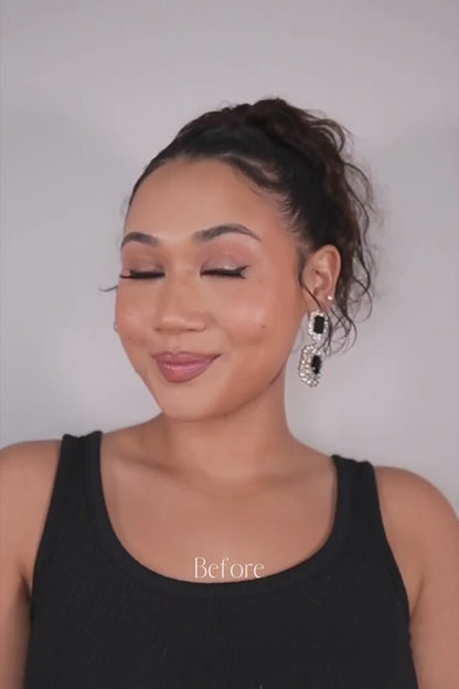 Brown Black Curly 20inch Clip in Ponytail