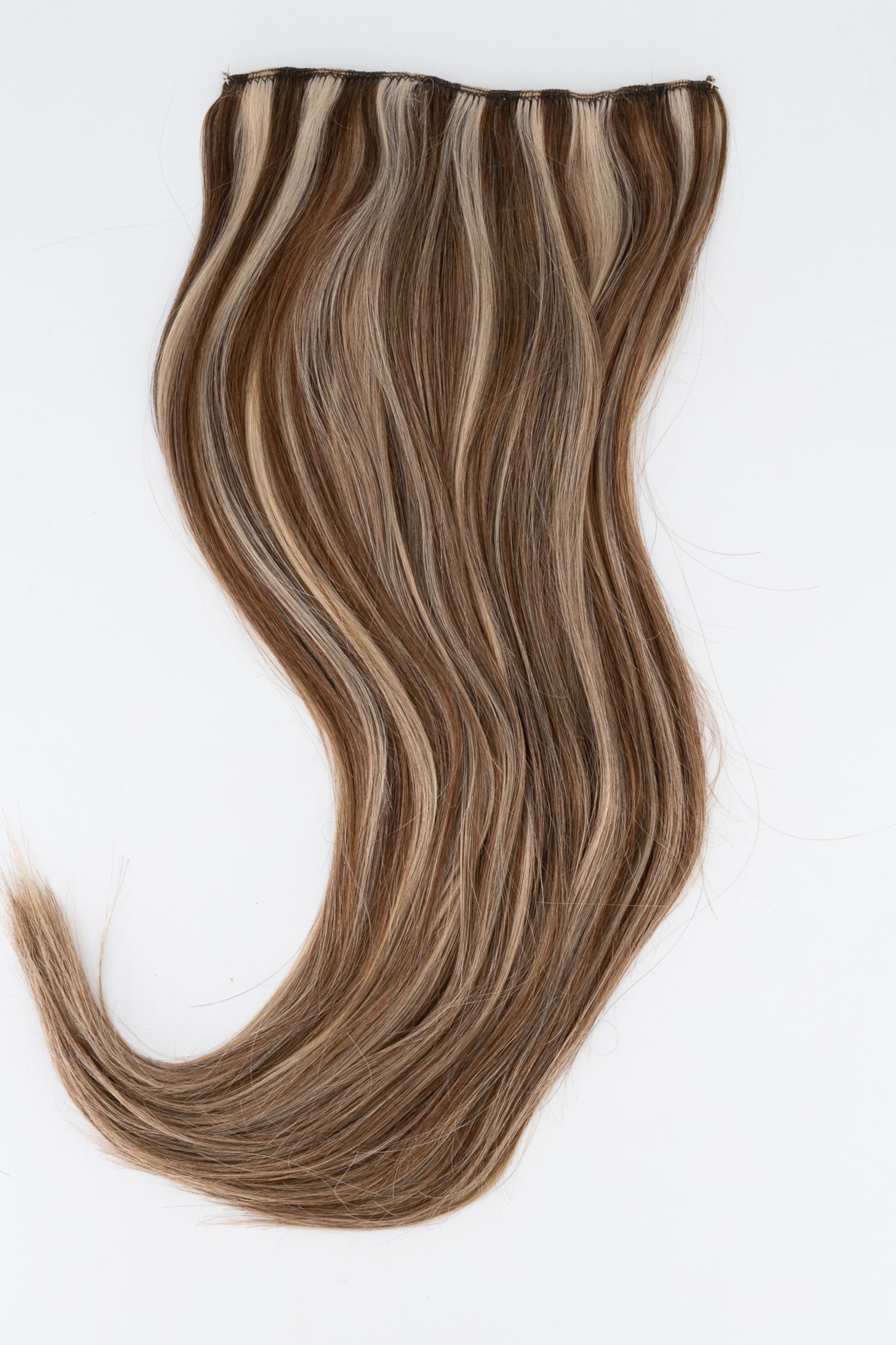 Frontrow clip-in hair extensions in ash brown