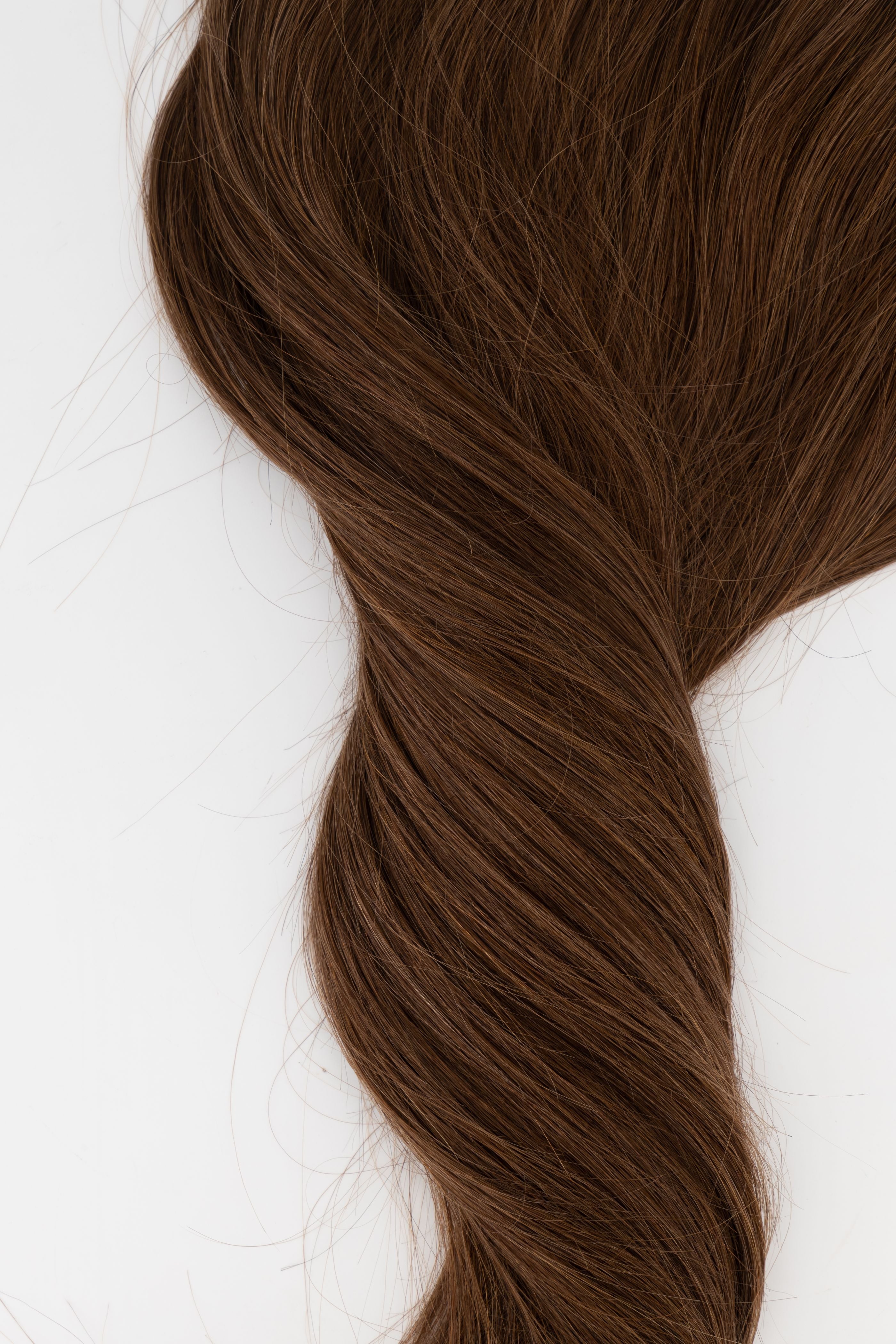 Frontrow halo hair extensions in chocolate brown