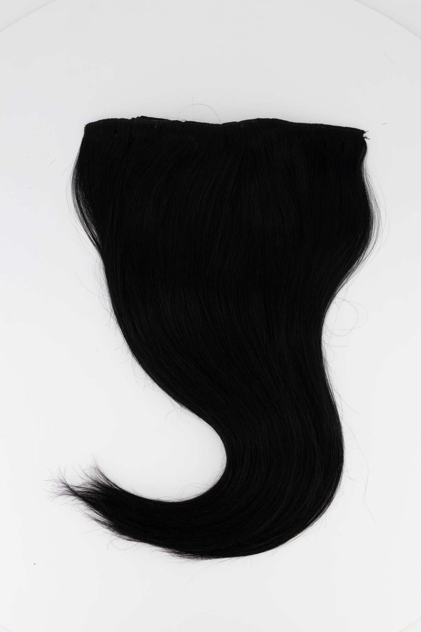 Jet Black 20 Clip in Hair Extensions Frontrow